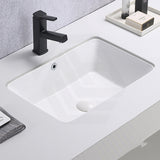 Lukka 525x345x185mm Rectangle Gloss White Undermount Basin Ceramic