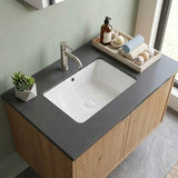 Lukka Rectangle Ceramic Undermount Basin 525x345x185mm - Gloss White