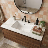 Lukka Rectangle Ceramic Undermount Basin 525x345x185mm - Gloss White