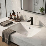 Lukka Rectangle Ceramic Undermount Basin 525x345x185mm - Gloss White