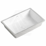Lukka 545x380x180mm Rectangle Gloss White Under Mount Ceramic Basin Under Counter