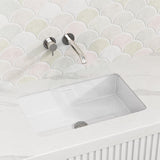 Lukka 545x380x180mm Rectangle Gloss White Under Mount Ceramic Basin Under Counter