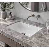 Lukka Under Counter Ceramic Basin Rectangle 545x380x180mm - Gloss White