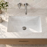 Lukka Under Counter Ceramic Basin Rectangle 545x380x180mm - Gloss White