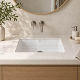 Lukka Under Counter Ceramic Basin Rectangle 545x380x180mm - Gloss White