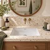 Lukka Under Counter Ceramic Basin Rectangle 545x380x180mm - Gloss White