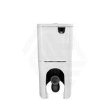 Lukka Devito 650×380×800mm Gloss White Wall Faced Tornado Rimless Quiet Flush Toilet Suite