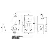 Lukka Devito 650×380×800mm Gloss White Wall Faced Tornado Rimless Quiet Flush Toilet Suite