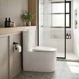 Lukka Devito Wall Faced Tornado Rimless Quiet Flush Toilet Suite 650x380x800mm - Gloss White