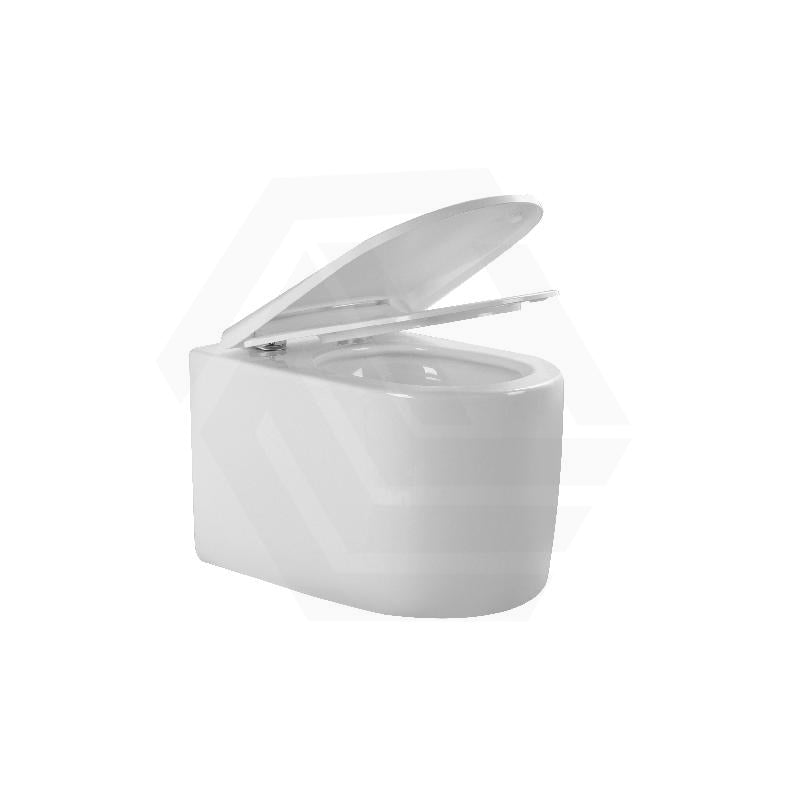 Lukka Devito 520x360x350mm White Tornado Rimless Flush Wall Hung Toilet Pan