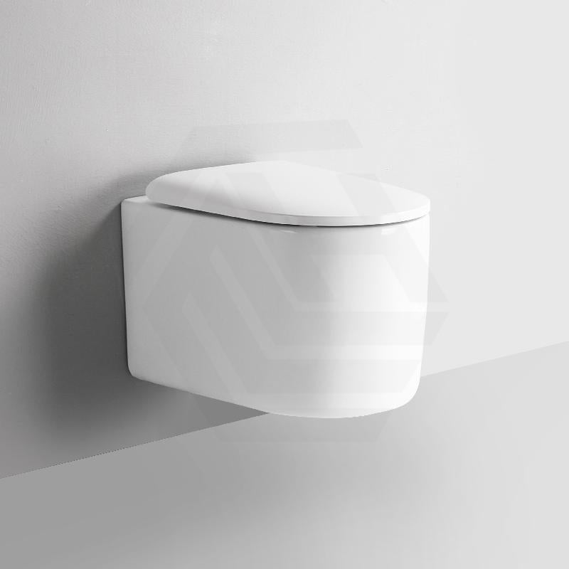 Lukka Devito 520x360x350mm White Tornado Rimless Flush Wall Hung Toilet Pan