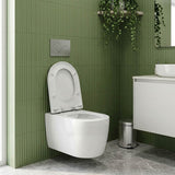 Lukka Devito Tornado Rimless Flush Wall Hung Toilet Pan Only 520x360x350mm - Gloss White