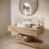 Lukka Ellips Flueted Oval Above Counter Ceramic Basin 490/575mm - Variant Colour Available