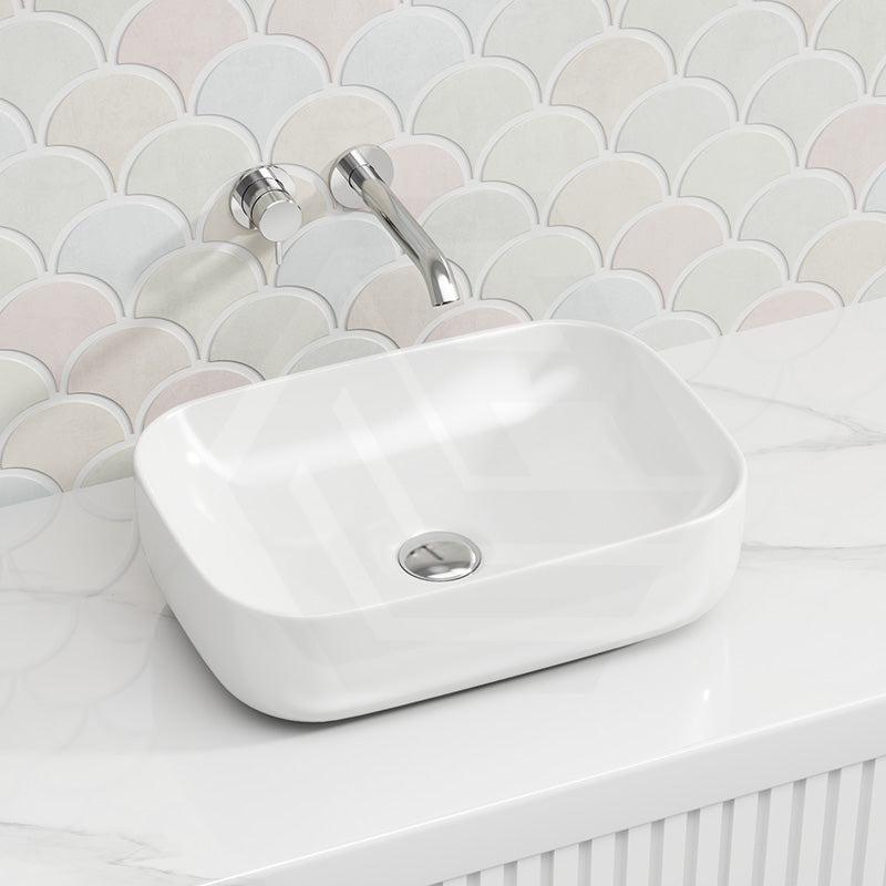 Lukka Ellips Ceramic Above Counter Basin No Overflow 460x325x137mm - Variant Colour