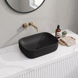 Lukka Ellips Ceramic Above Counter Basin No Overflow 460x325x137mm - Variant Colour