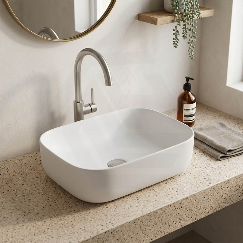 Lukka Ellips Ceramic Above Counter Basin No Overflow 460x325x137mm - Variant Colour
