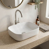 Lukka Ellips Ceramic Above Counter Basin No Overflow 460x325x137mm - Variant Colour