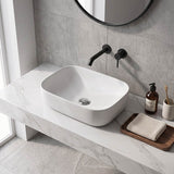 Lukka Ellips Ceramic Above Counter Basin No Overflow 460x325x137mm - Variant Colour