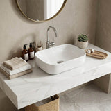 Lukka Ellips Ceramic Above Counter Basin No Overflow 460x325x137mm - Variant Colour