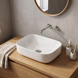 Lukka Ellips Ceramic Above Counter Basin No Overflow 460x325x137mm - Variant Colour