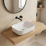 Lukka Ellips Ceramic Above Counter Basin No Overflow 460x325x137mm - Variant Colour
