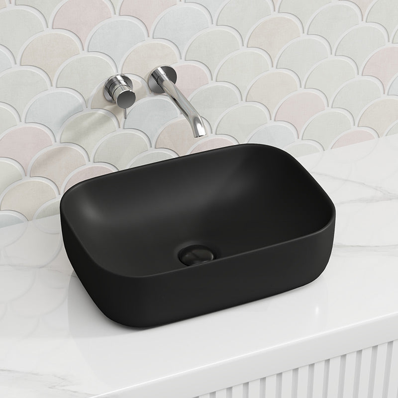 Lukka Ellips Ceramic Above Counter Basin No Overflow 460x325x137mm - Variant Colour