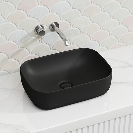 Lukka Ellips Ceramic Above Counter Basin No Overflow 460x325x137mm - Variant Colour