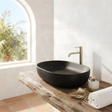 Lukka Ellips Oval Above Counter Ceramic Basin 490x350x140mm - Colour Available