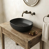 Lukka Ellips Oval Above Counter Ceramic Basin 490x350x140mm - Colour Available