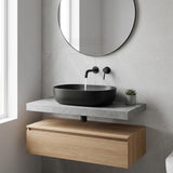 Lukka Ellips Oval Above Counter Ceramic Basin 490x350x140mm - Colour Available