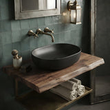 Lukka Ellips Oval Above Counter Ceramic Basin 490x350x140mm - Colour Available
