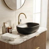 Lukka Ellips Oval Above Counter Ceramic Basin 490x350x140mm - Colour Available