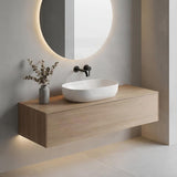 Lukka Ellips Oval Above Counter Ceramic Basin 490x350x140mm - Colour Available
