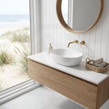 Lukka Ellips Oval Above Counter Ceramic Basin 490x350x140mm - Colour Available