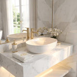 Lukka Ellips Oval Above Counter Ceramic Basin 490x350x140mm - Colour Available