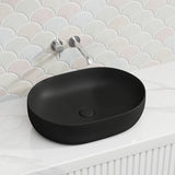 Lukka 490x350x140mm Ellips Oval Above Counter Ceramic Basin - Colour Available