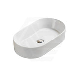 Lukka Ellips 525x300x110mm Oval Above Counter Ceramic Basin Gloss White
