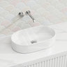 Lukka Ellips Oval Above Counter Ceramic Basin 525x300x110mm Variant Colour Available
