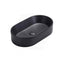 Lukka Ellips 525x300x110mm Oval Above Counter Ceramic Basin Matt Black