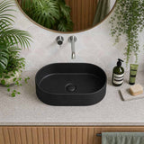 Lukka Ellips Oval Above Counter Ceramic Basin 525x300x110mm Variant Colour Available