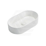 Lukka Ellips 525x300x110mm Oval Above Counter Ceramic Basin Matt White