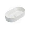 Lukka Ellips 525x300x110mm Oval Above Counter Ceramic Basin Matt White