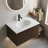 Lukka Oval Under Mount Ceramic Basin with Overflow 460x393x200mm - Gloss White