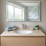 Lukka Oval Under Mount Ceramic Basin with Overflow 460x393x200mm - Gloss White