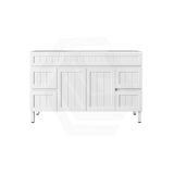 Lukka 1200-1500mm Matt White Archill Federation Freestanding PVC Vanity with Legs