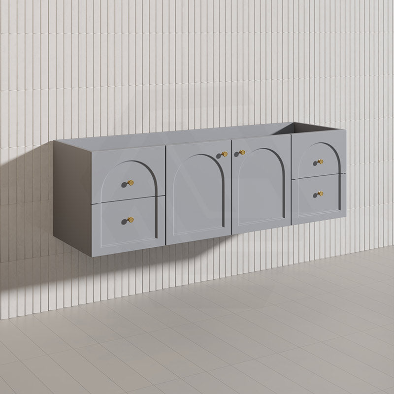 Lukka 1500mm Chester Federation Wall Hung PVC Vanity Single/Double Bowls Variant Colour Available