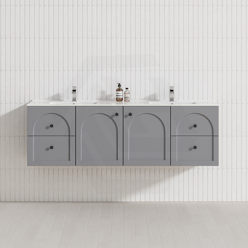 Lukka 1500mm Chester Federation Wall Hung PVC Vanity Single/Double Bowls Variant Colour Available