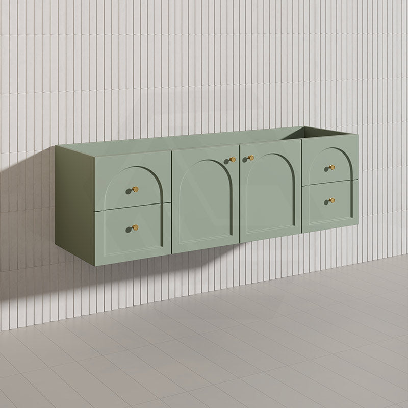Lukka 1500mm Chester Federation Wall Hung PVC Vanity Single/Double Bowls Variant Colour Available