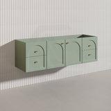 Lukka 1500mm Chester Federation Wall Hung PVC Vanity Single/Double Bowls Variant Colour Available