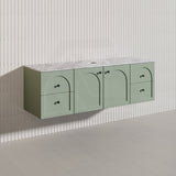 Lukka 1500mm Chester Federation Wall Hung PVC Vanity Single/Double Bowls Variant Colour Available